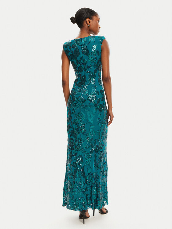 Rinascimento Rinascimento Večernja haljina CFC0123067003 Zelena Regular Fit
