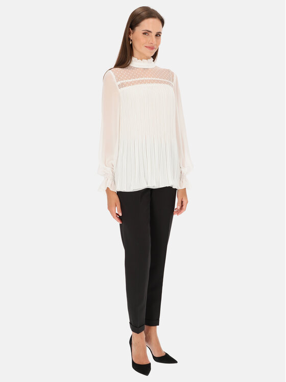 L’AF L’AF Bluzka Laura Biały Slim Fit