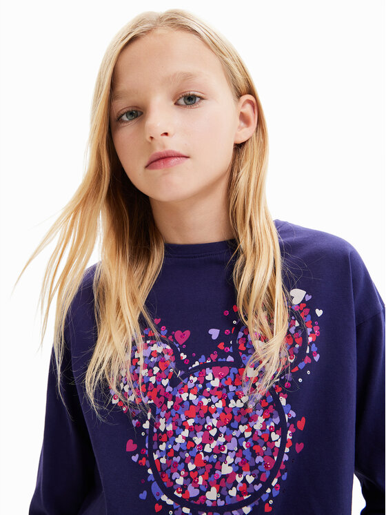 Desigual Desigual Blúzka 23WGTK16 Modrá Regular Fit