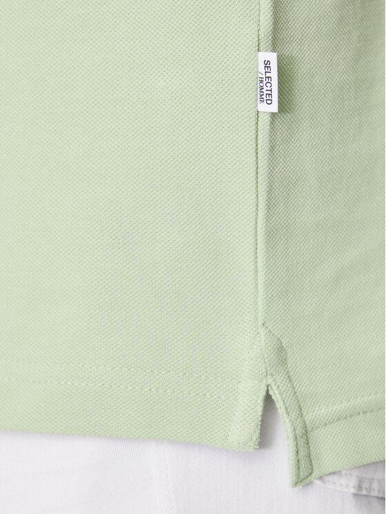 Selected Homme Selected Homme Polo 16087840 Zielony Regular Fit