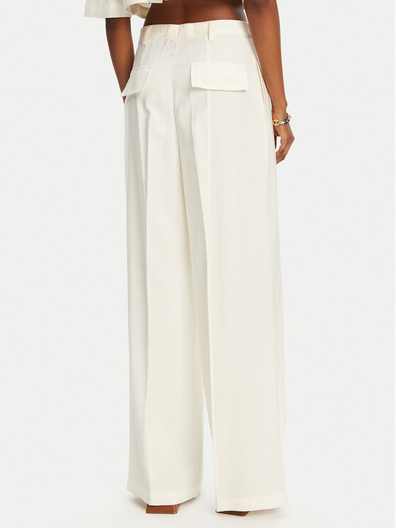 Patrizia Pepe Patrizia Pepe Текстилни панталони 2P1670 A573 W146 Екрю Regular Fit