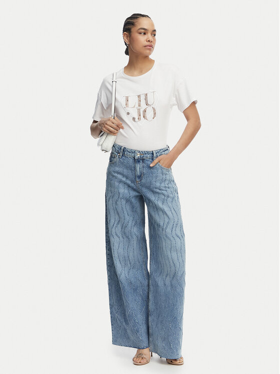 Liu Jo Liu Jo T-Shirt WA6489 JS923 Weiß Regular Fit