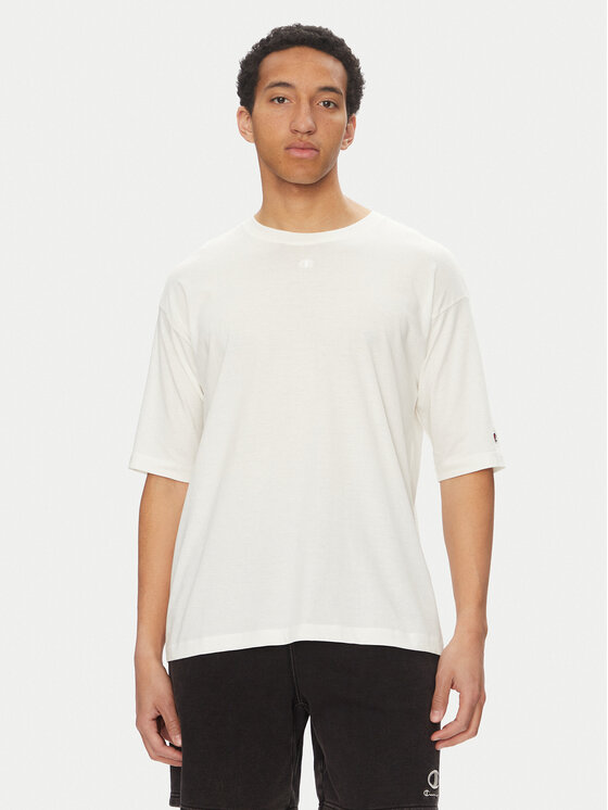 Champion Champion Футболка 117537 Écru Loose Fit