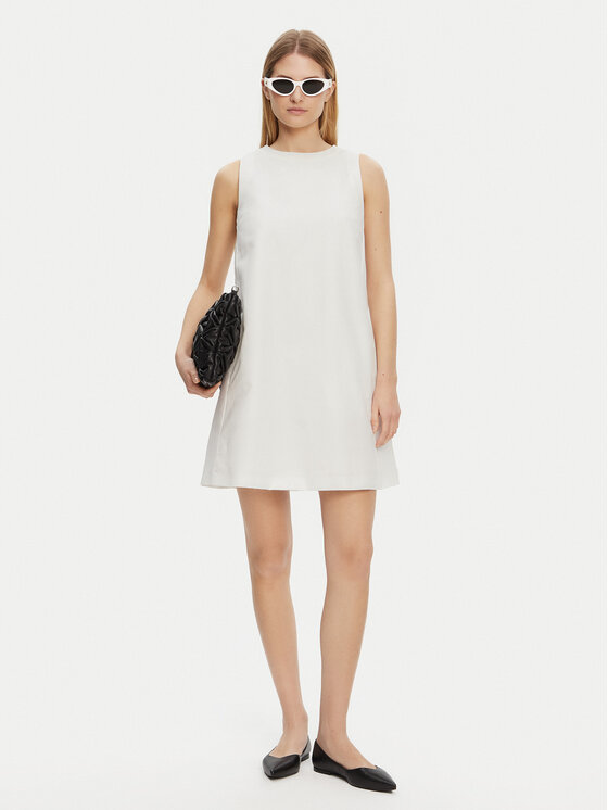 Weekend Max Mara Weekend Max Mara Sukienka codzienna Racer 2515221102 Biały Regular Fit