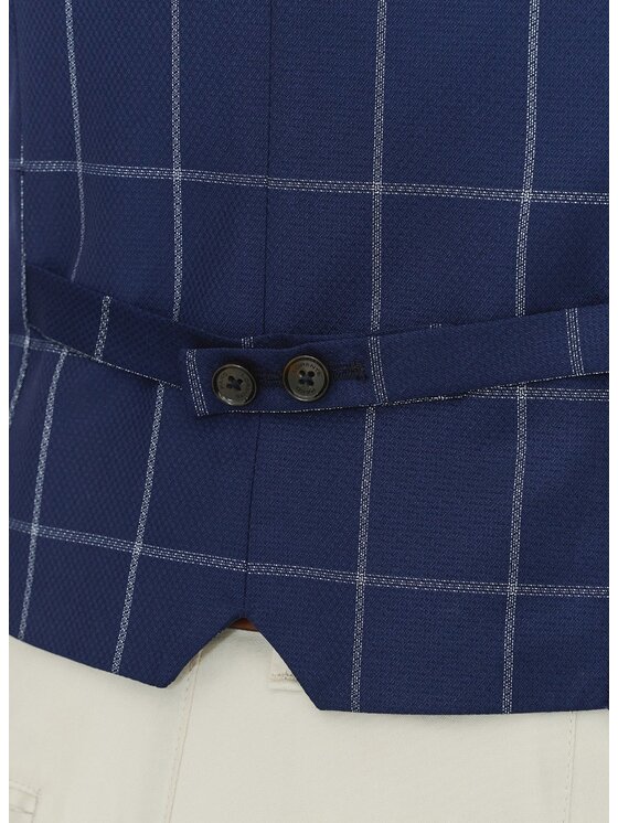 Pako Lorente Pako Lorente Kamizelka P24SF-8X-007 Granatowy Slim Fit