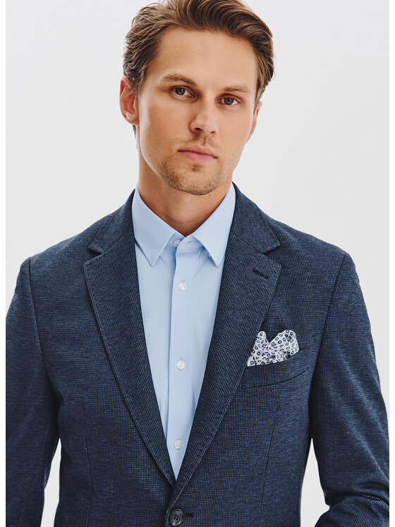 Pako Lorente Pako Lorente Marynarka P25WF-3X-014 Granatowy Slim Fit