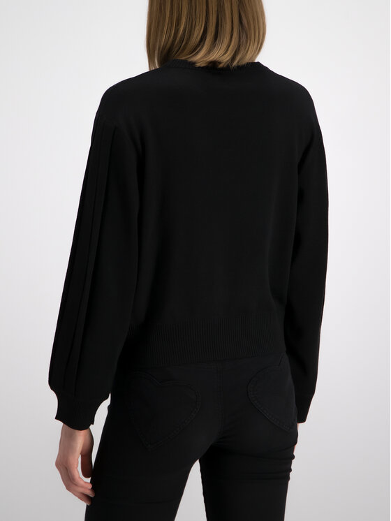 LOVE MOSCHINO LOVE MOSCHINO Светр WSG6210X0377 Чорний Oversize