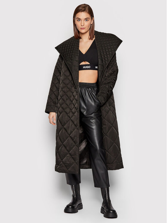 HUGO HUGO Зимове пальто Fallon-1 50455605 Чорний Regular Fit