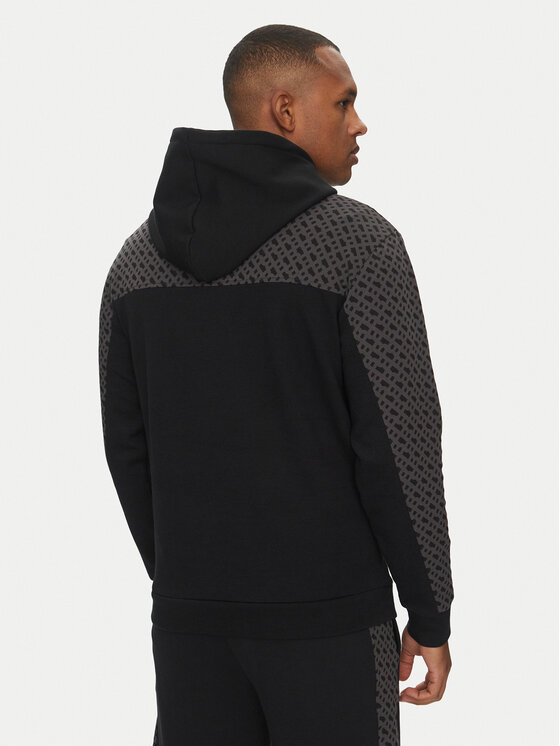 BOSS BOSS Mikina Luke 50540534 Čierna Regular Fit