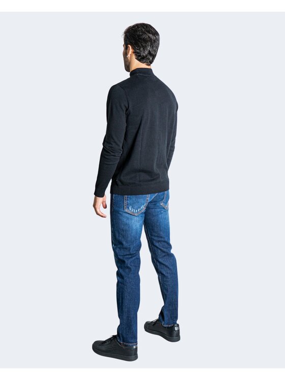 Jack&Jones Jack&Jones Maglione JJEBASIC KNIT MOCK NECK NOOS Nero Basic Fit