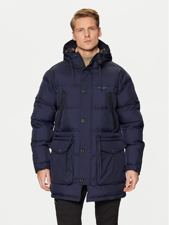 Aeronautica Militare Aeronautica Militare Zimní bunda 242AB2192CT3375 Tmavomodrá Regular Fit