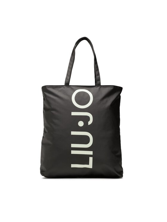 Borsetta Shopping Logo Print 2A3116 T0300 Nero