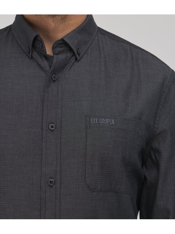 Lee Cooper Lee Cooper Koszula jeansowa LARS Szary Regular Fit