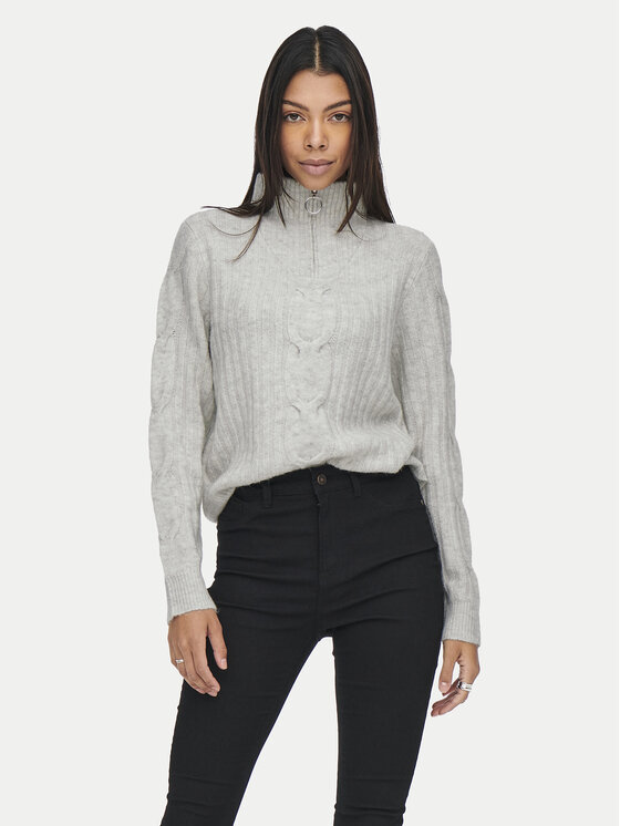 JDY JDY Pulover Andrea 15242811 Gri Regular Fit
