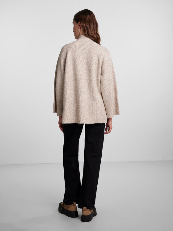 Pieces Pieces Rollkragenpullover 17140867 Beige Loose Fit