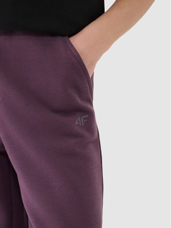 4F 4F Teplákové nohavice 4FJRSS25TTROF1355-50S Fialová Relaxed Fit