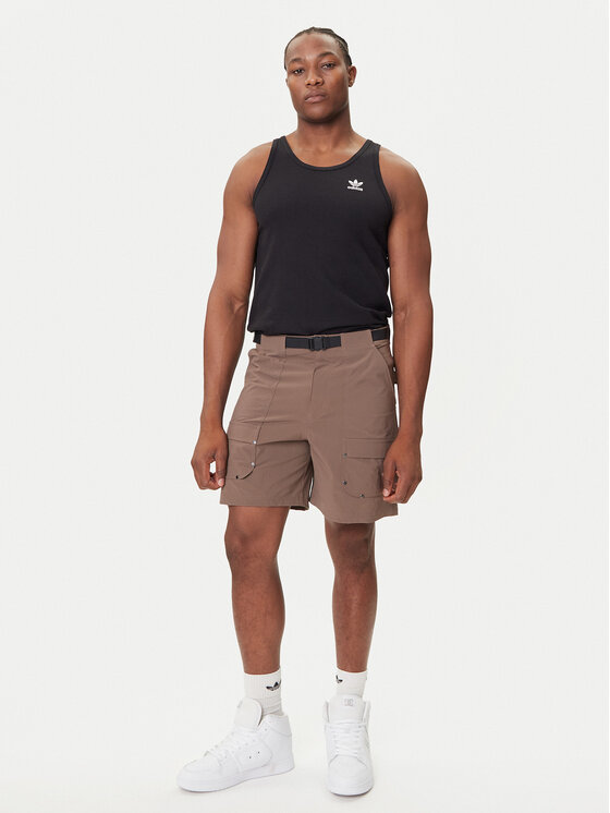 adidas adidas Tank top Trefoil Essentials KA0648 Czarny Regular Fit