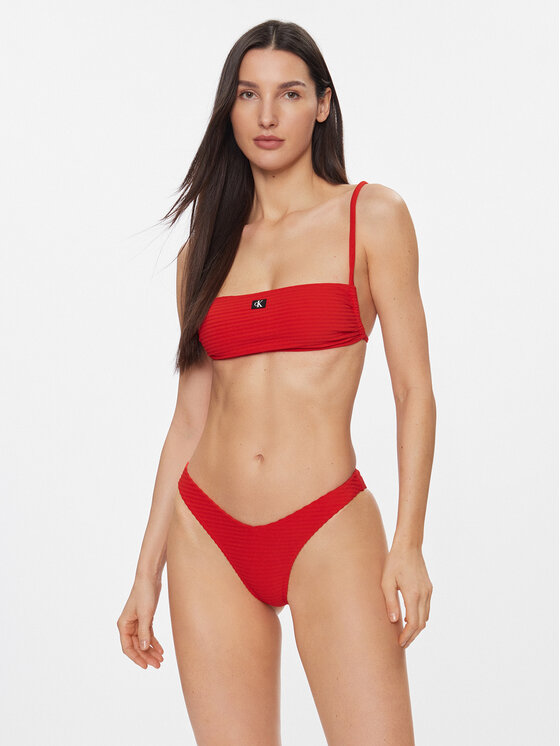 Calvin Klein Swimwear Calvin Klein Swimwear Bikini apakšdaļa KW0KW02471 Sarkans