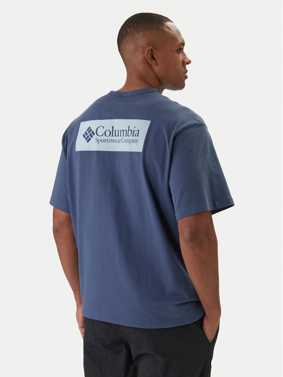 Columbia Columbia T-krekls CSC™ Heavyweight Iconic 2155061 Zils Relaxed Fit