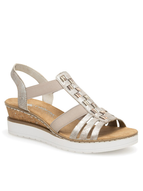 Rieker Rieker Sandali V3822-90 Bež