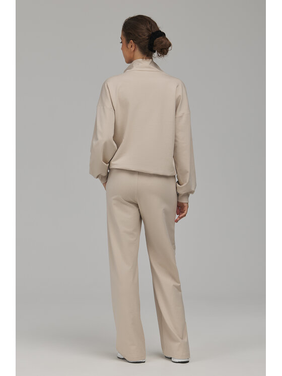 NIFE NIFE Spodnie dresowe SD145 Beżowy Relaxed Fit
