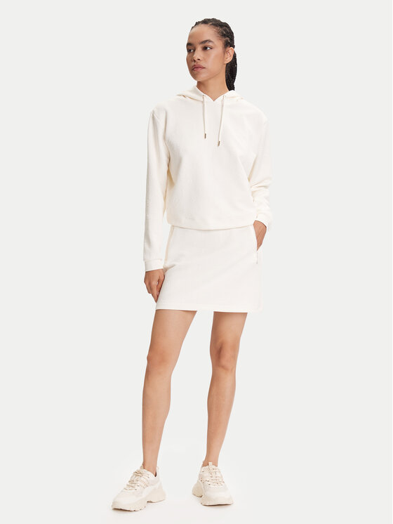 Guess Guess Mini sukňa V5YD03 KBSL2 Écru Regular Fit