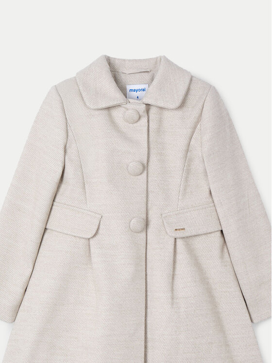 Mayoral Mayoral Cappotto di transizione 4484 Beige Regular Fit