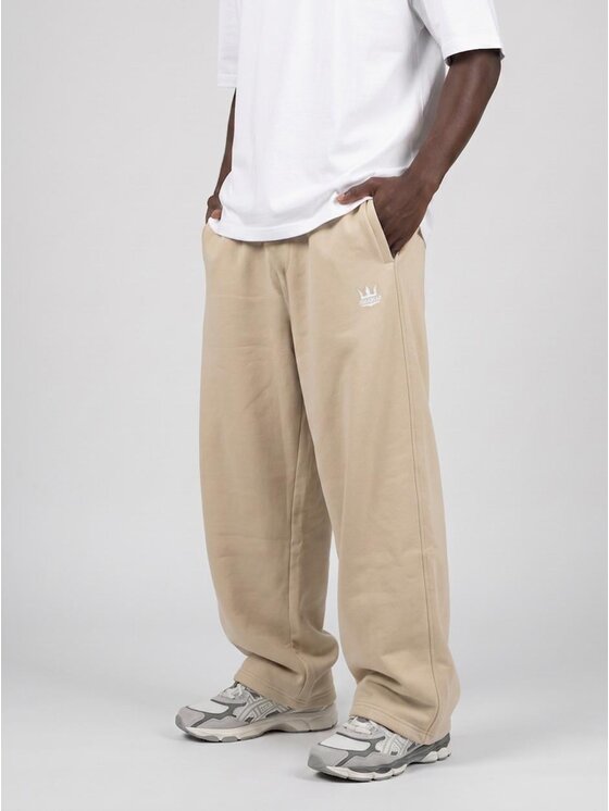Jigga Wear Jigga Wear Spodnie dresowe Szerokie luźne 131967 Brązowy Baggy Fit