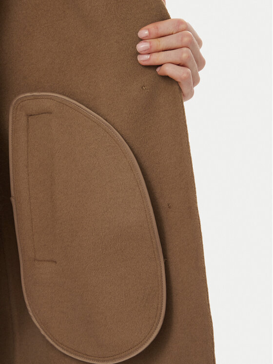 MICHAEL Michael Kors MICHAEL Michael Kors Płaszcz wełniany 77A7146M22 Brązowy jasny Regular Fit