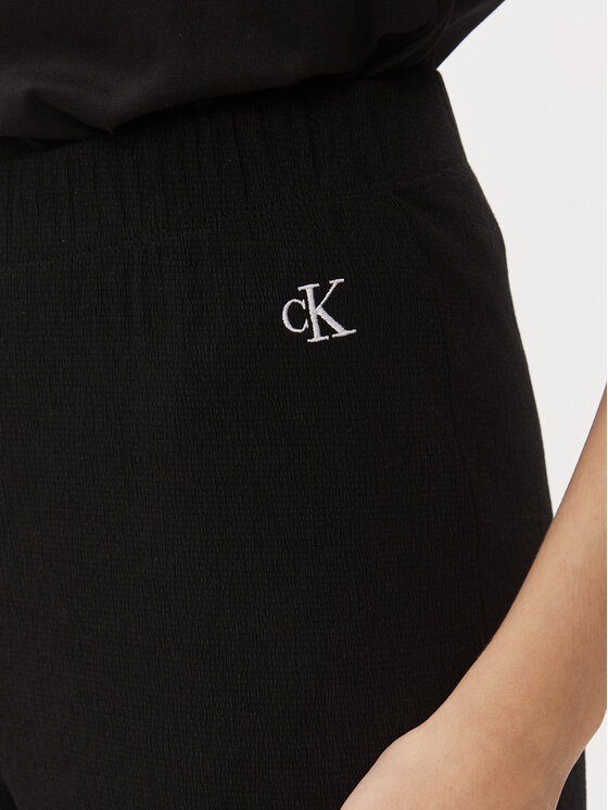Calvin Klein Jeans Calvin Klein Jeans Spodnie dzianinowe J20J222685 Czarny Straight Fit
