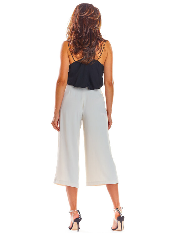 Awama Awama Spodnie damskie A297 Beżowy Basic Fit