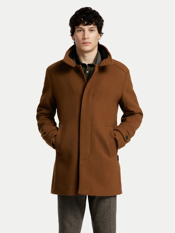 Selected Homme Selected Homme Palton de lână 16094322 Maro Regular Fit