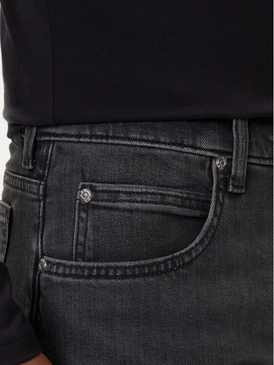 Lee Lee Jeansy Rider 112363851 Czarny Slim Fit