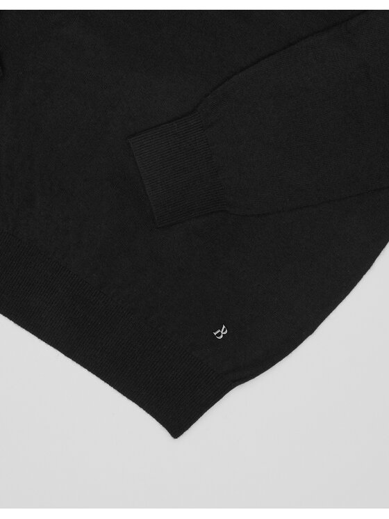 Borgio Borgio Sweter caravaggio Czarny Regular Fit