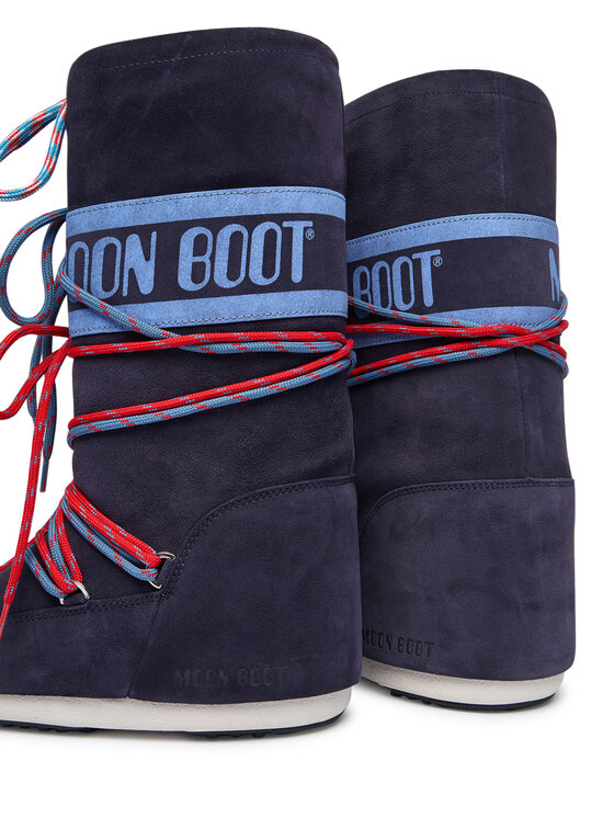 Moon Boot Moon Boot Snehule Mb Icon Suede Laces 80D1403050 Tmavomodrá
