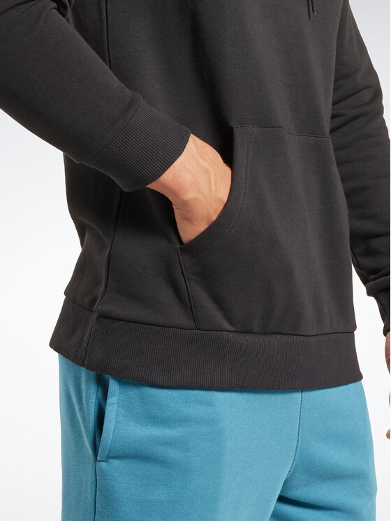 Reebok Reebok Μπλούζα Identity Logo HA9273 Μαύρο Regular Fit