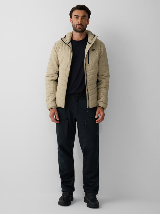 4F 4F Spodnie outdoor TACTICAL LINE Czarny Regular Fit