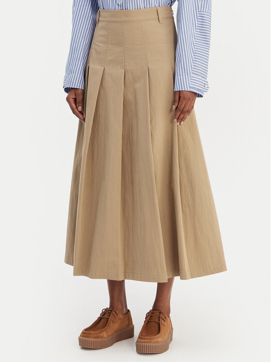 Weekend Max Mara Weekend Max Mara Trapézová sukňa Orme 2615101111 Béžová Regular Fit