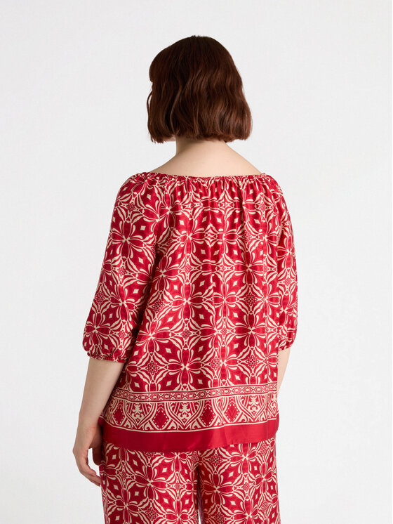 Fiorella Rubino Fiorella Rubino Blusa 2848T002370N0V6 Rosso Boxy Fit