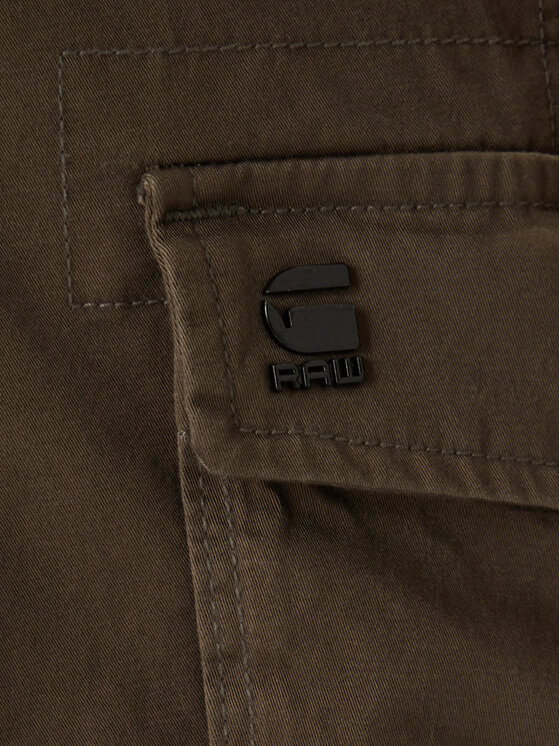 G-Star Raw G-Star Raw Spodnie materiałowe Rovic D02190-5126 Khaki Regular Fit