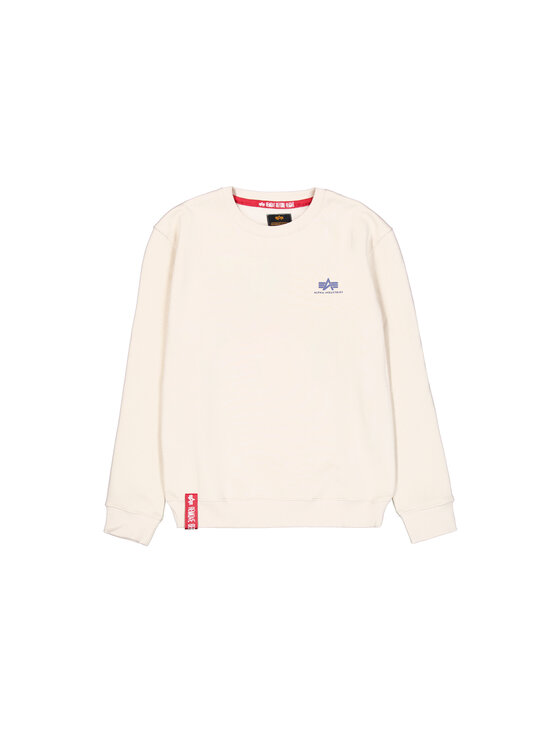 Alpha Industries Alpha Industries Bluza Basic Small Logo Sweatshirt Beżowy Regular Fit
