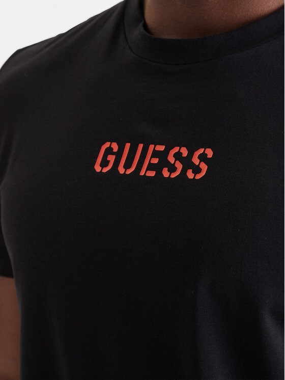 Guess Guess Majica U6GM01 K6YW1 Črna Regular Fit