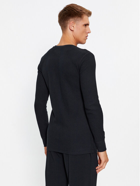 Polo Ralph Lauren Polo Ralph Lauren Cămașă pijama 714899615004 Negru Slim Fit