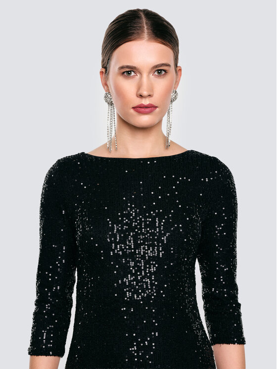 BIG STAR BIG STAR Sukienka codzienna ALEX Czarny Slim Fit