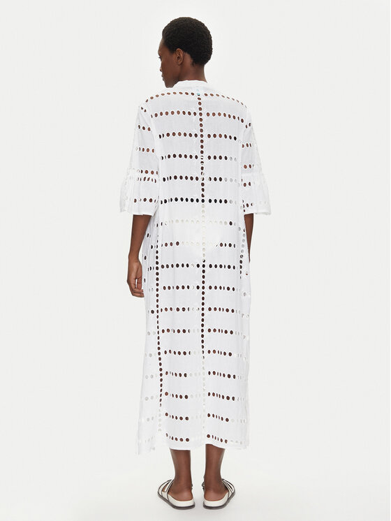 Iconique Iconique Φόρεμα παραλίας IC25-004 Λευκό Relaxed Fit
