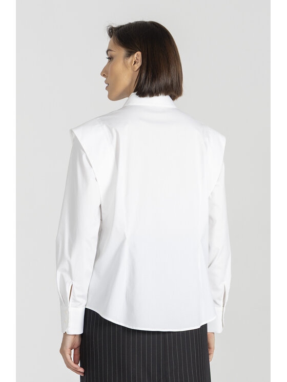 Deni Cler Milano Deni Cler Milano Koszula W-DC-1469-E5-G5-10-1 Biały Regular Fit