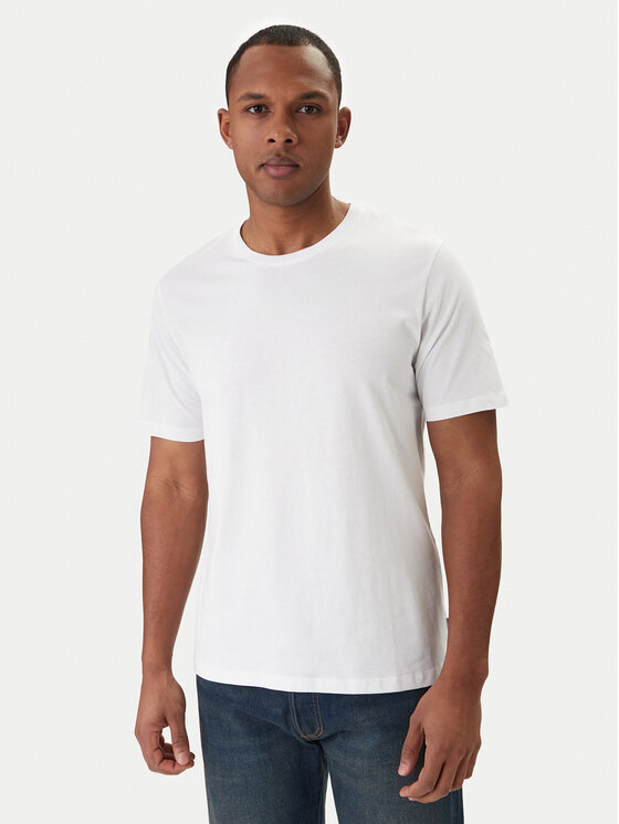 Jack & Jones Jack & Jones Тишърт Organic Basic 12156101 Бял Slim Fit