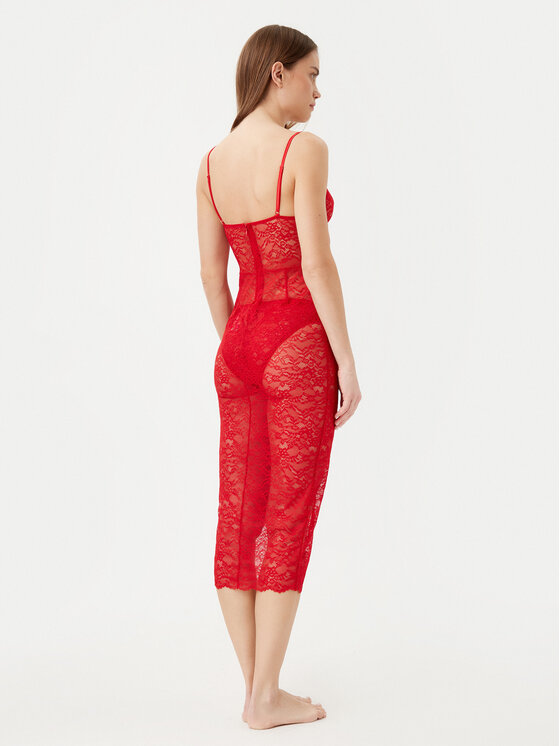 Guess Guess Cămașă de noapte O5RK00 KBGT0 Roșu Regular Fit