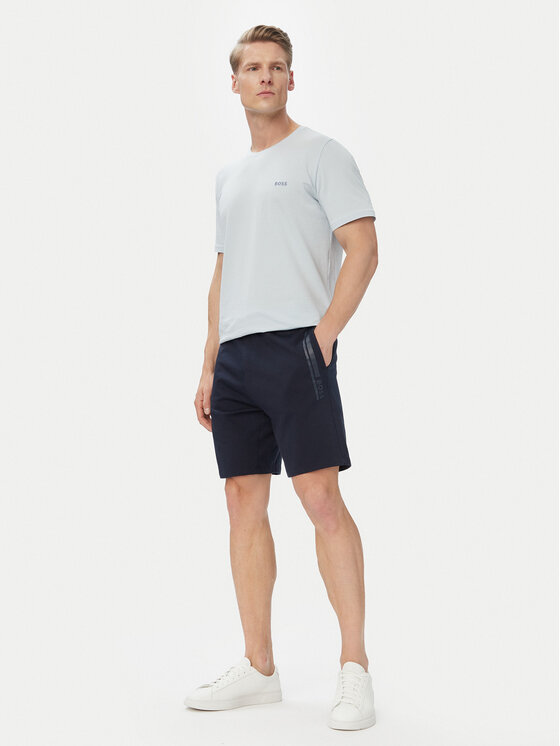 BOSS BOSS Športne kratke hlače Authentic 50554778 Mornarsko modra Regular Fit