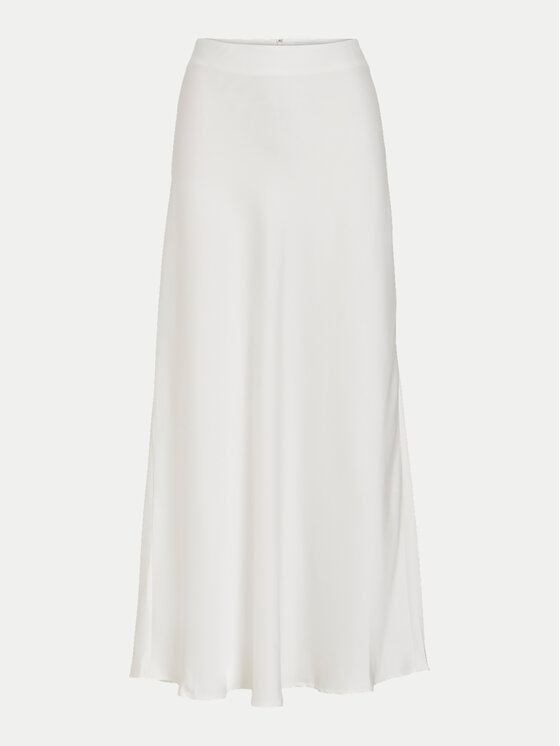 Vila Vila Midi sijonas Ravenna 14094125 Balta Regular Fit